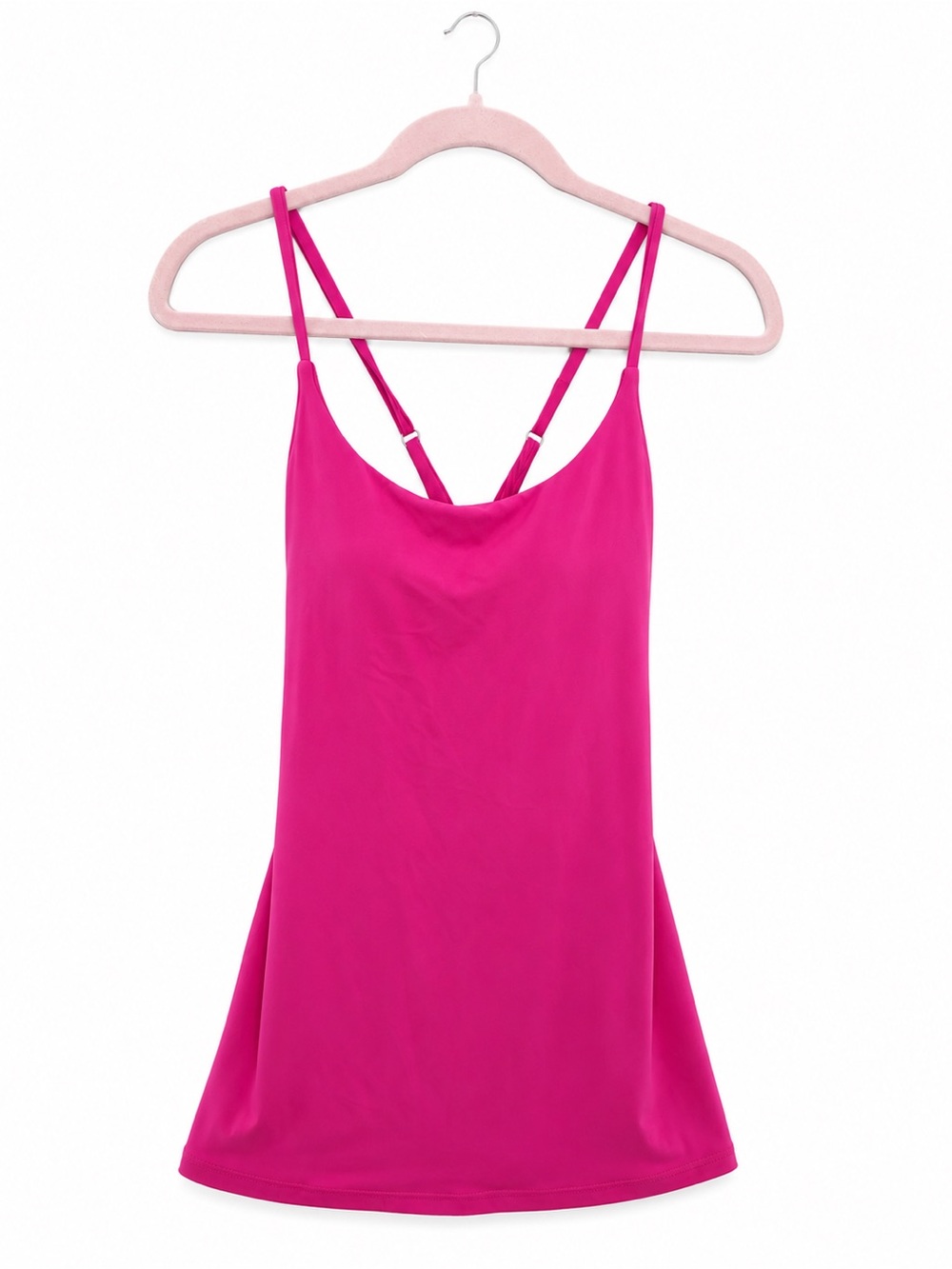 Halara Cloudful Hot Pink Strappy Dress Size Medium NWT
